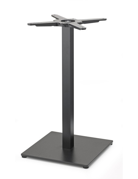 BASI TAVOLO: vendita online BASE TAVOLO TIFFANY 50 X 50 CM ALTEZZA 73 CM NERO IN ACCIAIO SCAB in offerta