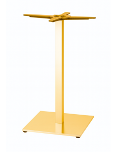 BASAMENTO TIFFANY H.73 BASE QUADRATA 50X50 EFFETTO OTTONE SATINATO ...