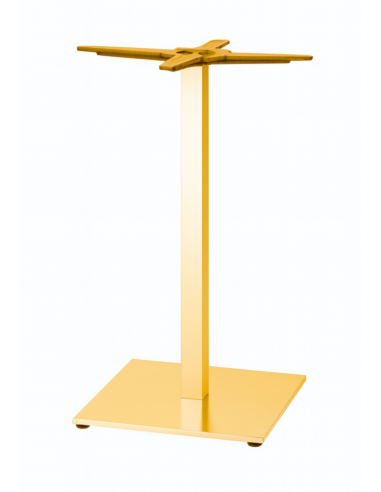 BASAMENTO TIFFANY H.73 BASE QUADRATA 50X50 EFFETTO OTTONE SATINATO ...