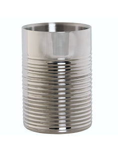 PORTABOTTIGLIA PLATINATO CM.12X12X18H INOX PC214615