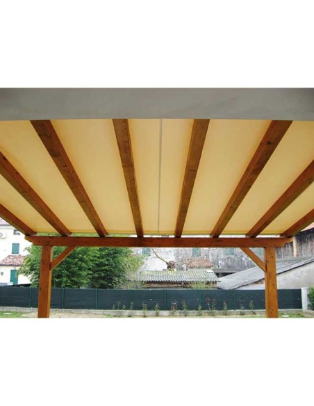 TELO COPERTURA VELA PERGOLA LEGNO MT.3X6