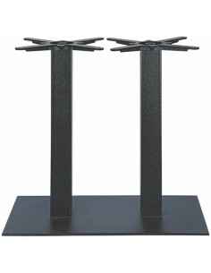 BASI TAVOLO: vendita online BASE PER TAVOLO CLIFF 3022 DOPPIA NERO 40 X 75 X 72 CM IN METALLO in offerta
