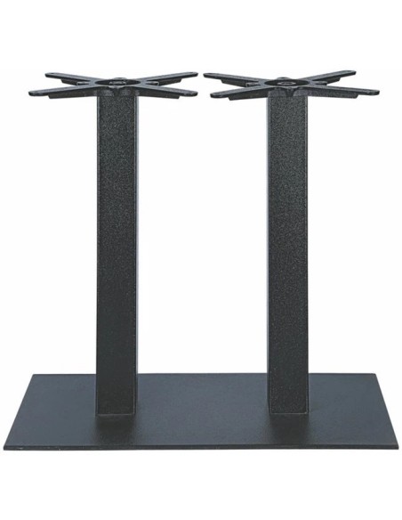BASI TAVOLO: vendita online BASE PER TAVOLO CLIFF 3022 DOPPIA NERO 40 X 75 X 72 CM IN METALLO in offerta