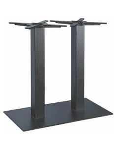 BASI TAVOLO: vendita online BASE PER TAVOLO CLIFF 3022 DOPPIA NERO 40 X 75 X 72 CM IN METALLO in offerta 2