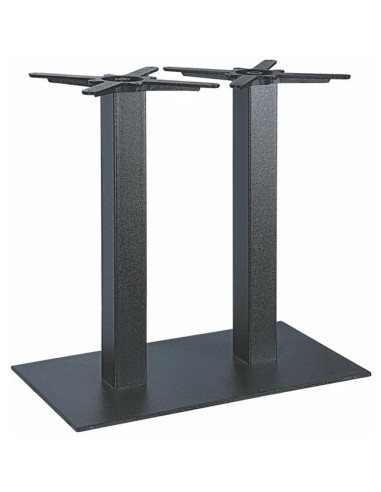 BASI TAVOLO: vendita online BASE PER TAVOLO CLIFF 3022 DOPPIA NERO 40 X 75 X 72 CM IN METALLO in offerta