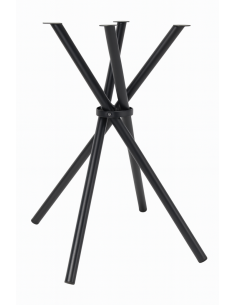 BASI TAVOLO: vendita online BASE TAVOLO CROSS PIEGHEVOLE IN METALLO NERO ALTEZZA 75 CM in offerta