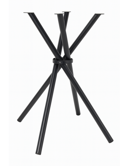 BASI TAVOLO: vendita online BASE TAVOLO CROSS PIEGHEVOLE IN METALLO NERO ALTEZZA 75 CM in offerta