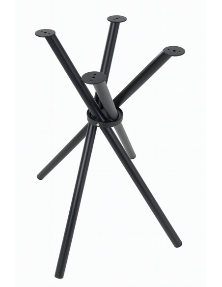 BASI TAVOLO: vendita online BASE TAVOLO CROSS PIEGHEVOLE IN METALLO NERO ALTEZZA 75 CM in offerta