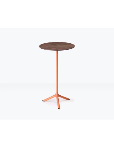 BASI TAVOLO: vendita online BASE TAVOLO ALTO RIBALTABILE TRIPE' SCAB ALTEZZA 109 CM TERRACOTTA ZINCATO IN ACCIAIO in offerta