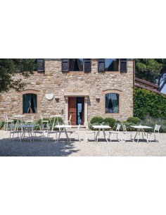 BASI TAVOLO: vendita online BASE TAVOLO ALICE BIANCA 57 X 57 ALTEZZA 73 CM METALLO CON TRATTAMENTO EPOSSIDICO VERMOBIL in off... 2