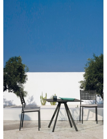 BASI TAVOLO: vendita online BASE TAVOLO ALICE GRIGIO ANTICO 57 X 57 ALTEZZA 73 CM METALLO CON TRATTAMENTO EPOSSIDICO VERMOBIL...