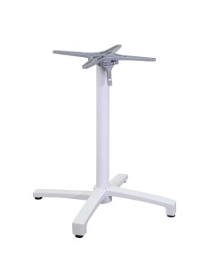 BASI TAVOLO: vendita online BASE TAVOLO RIBALTABILE LUCAS VACCHETTI 52 X 52 ALTEZZA 72 CM IN ALLUMINIO BIANCO in offerta