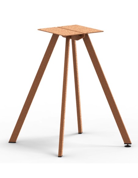 BASI TAVOLO: vendita online BASE TAVOLO ALICE CORTEN 57 X 57 ALTEZZA 73 CM METALLO CON TRATTAMENTO EPOSSIDICO VERMOBIL in off...