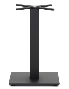 BASI TAVOLO: vendita online BASE TAVOLO STAIN SALMAR 45 X 45 ALTEZZA 72 CM NERO IN ACCIAIO in offerta