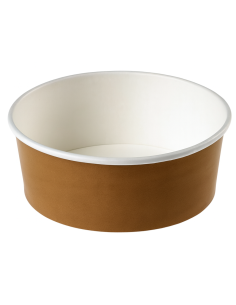 CONTENITORI PER ASPORTO: vendita online SET 24 INSALATIERE TAKE AWAY 750 ML Ø 15 CM IN CARTA HAVANA LEONE in offerta