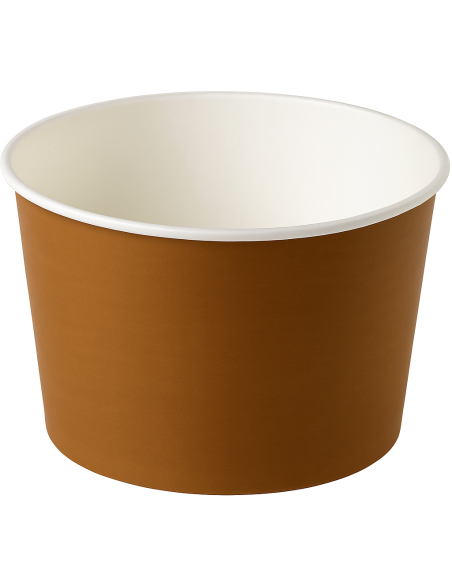 CONTENITORI PER ASPORTO: vendita online SET 24 INSALATIERE TAKE AWAY 1000 ML Ø 15 ALTEZZA 7,5 CM IN CARTA HAVANA LEONE in off...