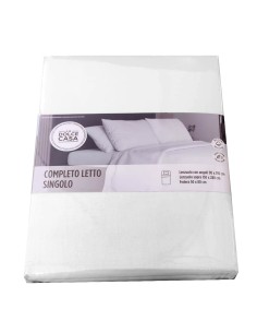 COMPLETO LETTO SINGOLO BIANCO