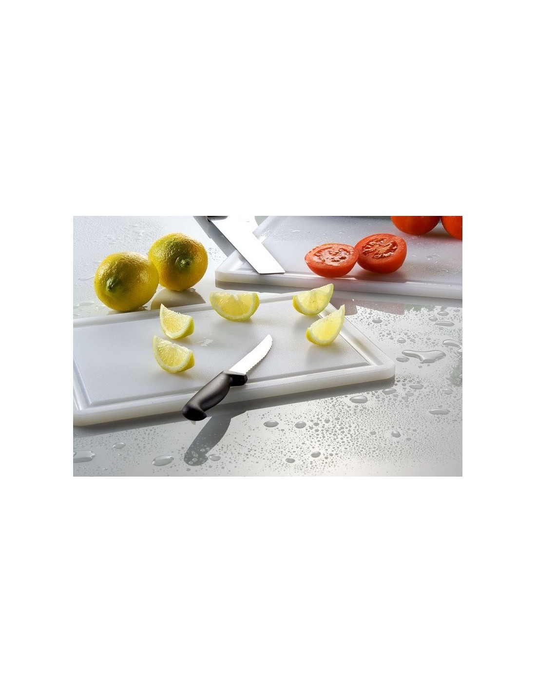 TAGLIERI-TAGLIERI POLIETILENE: vendita online TAGLIERE RETTANGOLARE 29 X 44 X 1 CM IN POLIETILENE CON SCANALATURA LEONE in of...