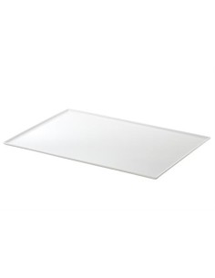 VASSOI-TAGLIERI: vendita online VASSOIO OVALE SNOW IN MELAMINA BIANCO 65 X 45 CM LEONE in offerta