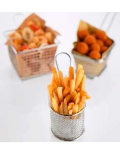 FINGER FOOD ACCIAIO: vendita online MINI CESTELLO IN ACCIAIO Ø 9 CM LEONE in offerta 2