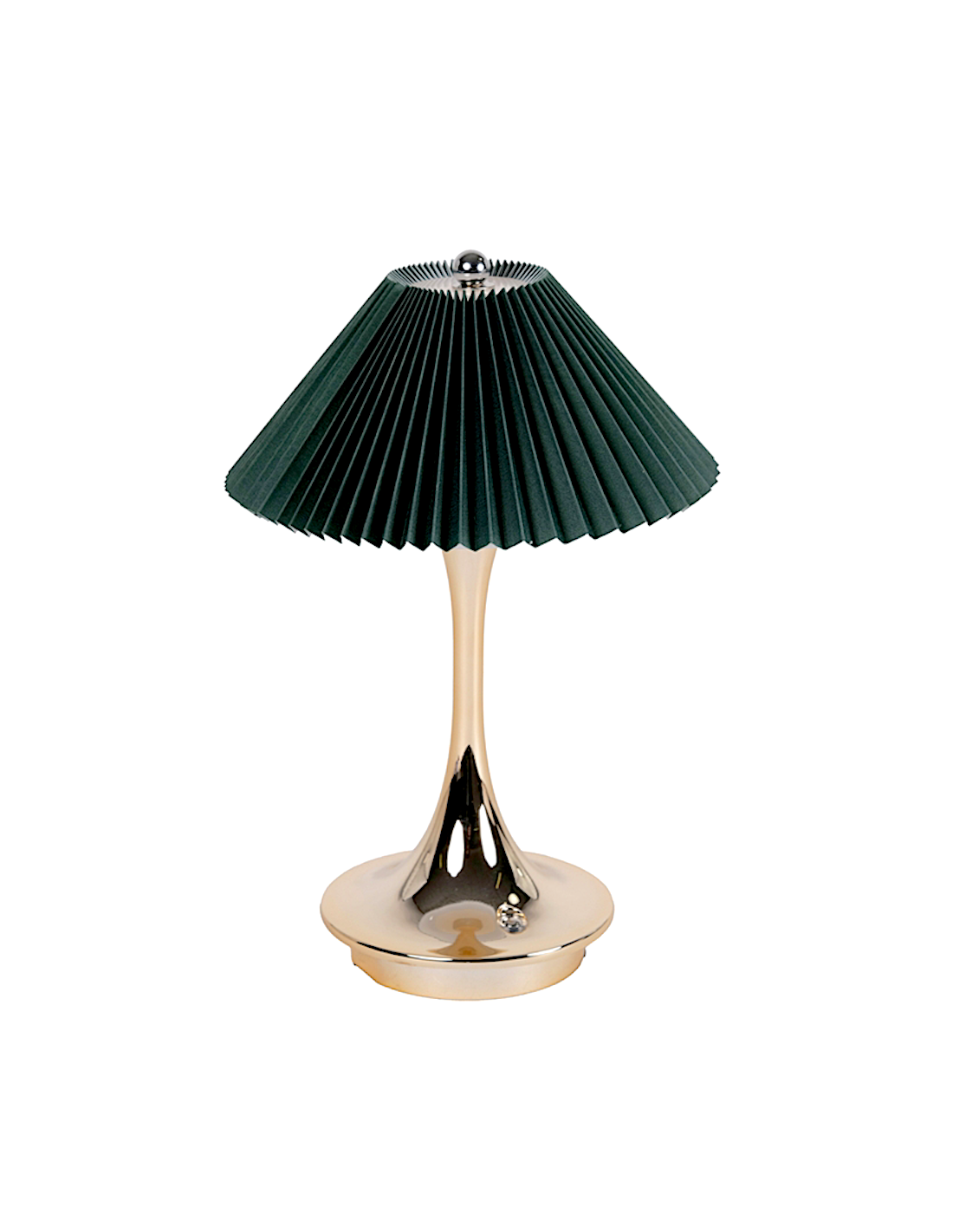 LAMPADE DA TAVOLO: vendita online LAMPADA DA TAVOLO VERDE-ORO Ø 16 CM ALTEZZA 25 CM IN PVC PLATHEA in offerta
