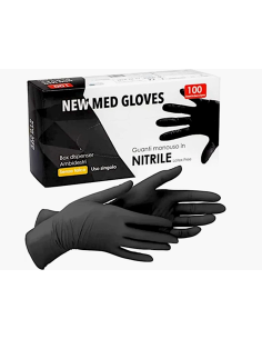 CF 100 GUANTI NITRILE NERO TG.XL
