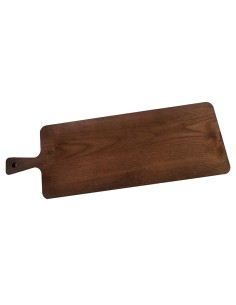 TAGLIERE PORTATA CM.60X20X7H FRASSINO TINTA NOCE C/PIEDI E MANICO