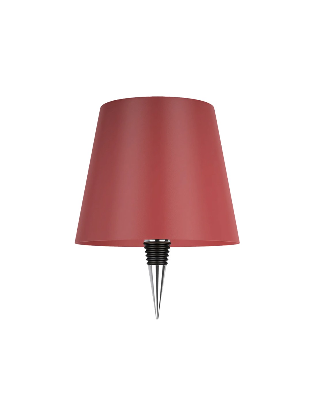 LAMPADE-LAMPADARI-SERIE LUMINOSE: vendita online LAMPADA PARALUME TOUCH METAL ROSSO Ø 11 ALTEZZA 13 CM CON INSERTO in offerta