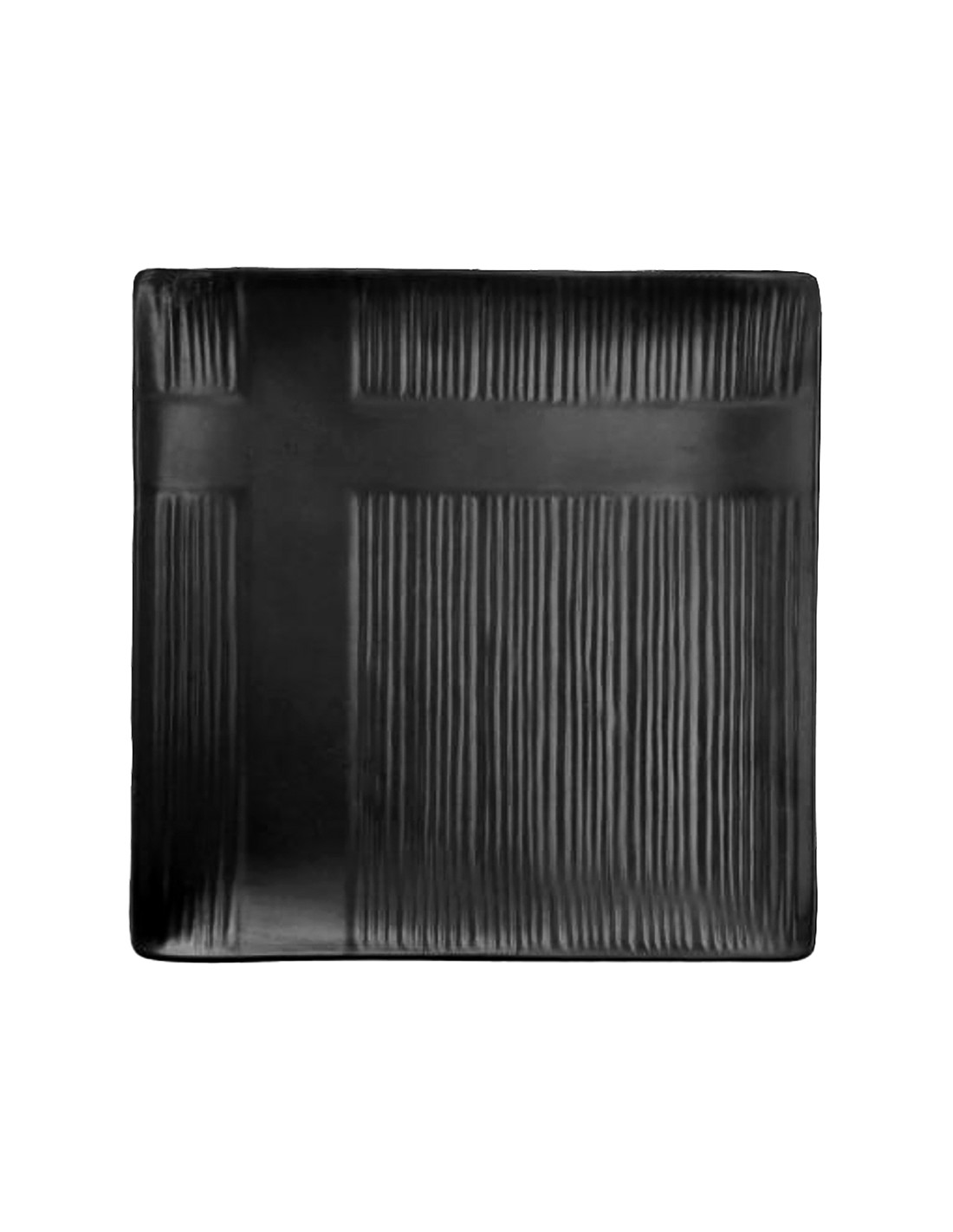 PIATTI: vendita online PIATTO QUADRO NERO ORGANIC 20 X 20 CM IN MELAMINA IBC in offerta
