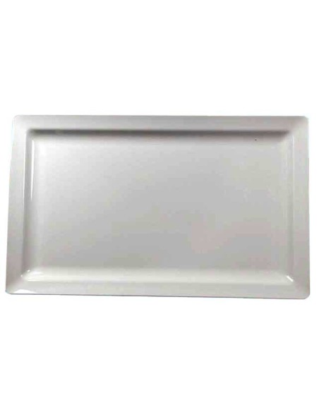 VASSOIO BIANCO RETTANGOLARE CM.44X27 MELAMINA