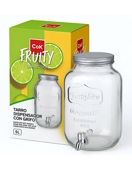 FRUITY DISPENSER BEVANDE LT.5 CON RUBINETTO