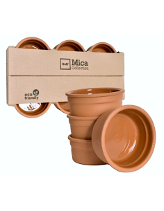 INSALATIERE-CIOTOLE-COPPETTE: vendita online CIOTOLA TERRACOTTA MICA Ø 10 CM ALTEZZA 5 CM CONFEZIONE 6 PEZZI CEGECO Y ALAR in...