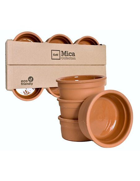INSALATIERE-CIOTOLE-COPPETTE: vendita online CIOTOLA TERRACOTTA MICA Ø 10 CM ALTEZZA 5 CM CONFEZIONE 6 PEZZI CEGECO Y ALAR in...