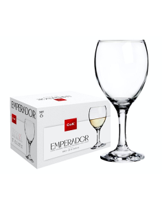 CALICI: vendita online CALICI VINO BIANCO EMPERADOR 25 CL CONFEZIONE 6 PEZZI CEGECO Y ALAR in offerta