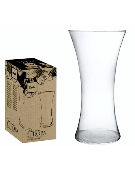 EUROPA VASO VETRO CM.18X37H