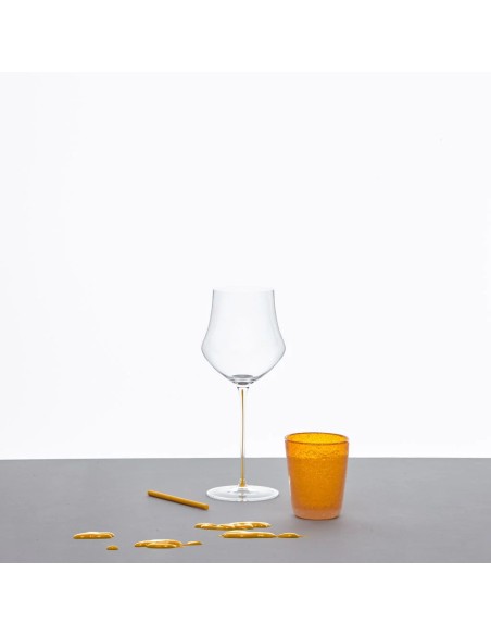 CALICI: vendita online CALICE MEMENTO WINE MANDARINO 67 CL IN CRISTALLO SERAFINO ZANI in offerta