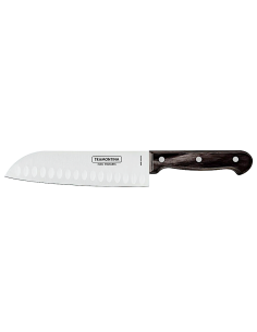 COLTELLERIA: vendita online COLTELLO SANTOKU 17,6 CM MANICO POLYWOOD MARRONE TRAMONTINA in offerta