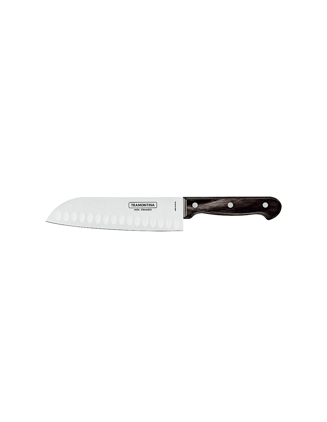 COLTELLERIA: vendita online COLTELLO SANTOKU 17,6 CM MANICO POLYWOOD MARRONE TRAMONTINA in offerta