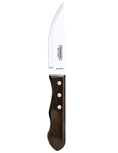 JUMBO COLTELLO BISTECCA CM.12 MANICO POLYWOOD MARRONE