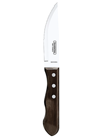 JUMBO COLTELLO BISTECCA CM.12 MANICO POLYWOOD MARRONE
