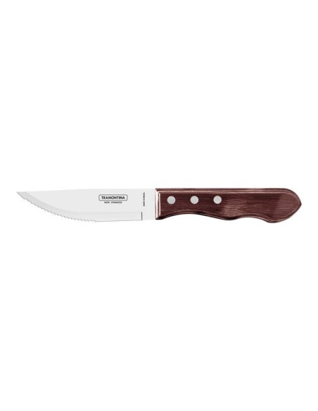 COLTELLERIA: vendita online COLTELLO BISTECCA CHURRASCO 13 CM MANICO POLYWOOD INTARSIATO TRAMONTINA in offerta