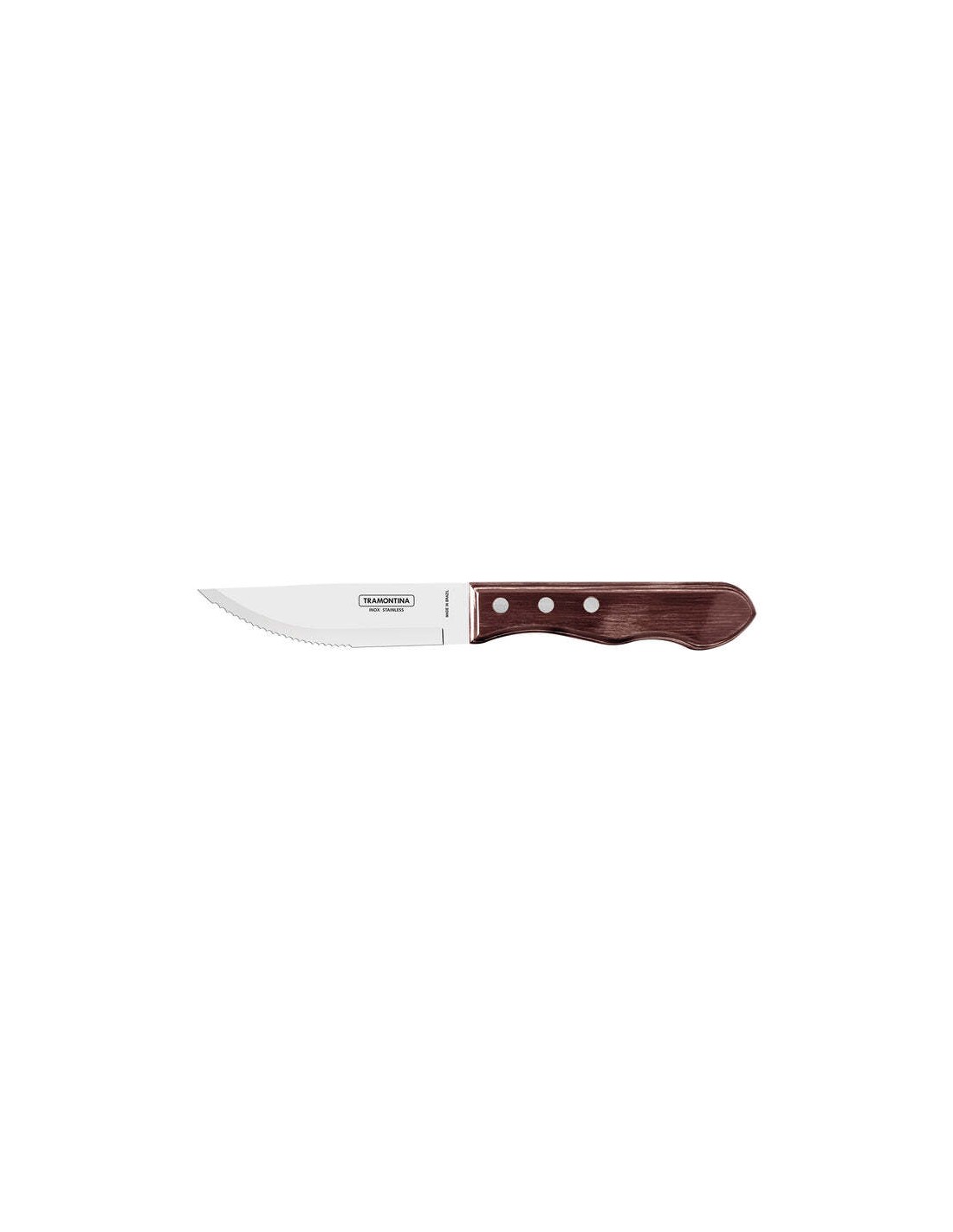 COLTELLERIA: vendita online COLTELLO BISTECCA CHURRASCO 13 CM MANICO POLYWOOD INTARSIATO TRAMONTINA in offerta