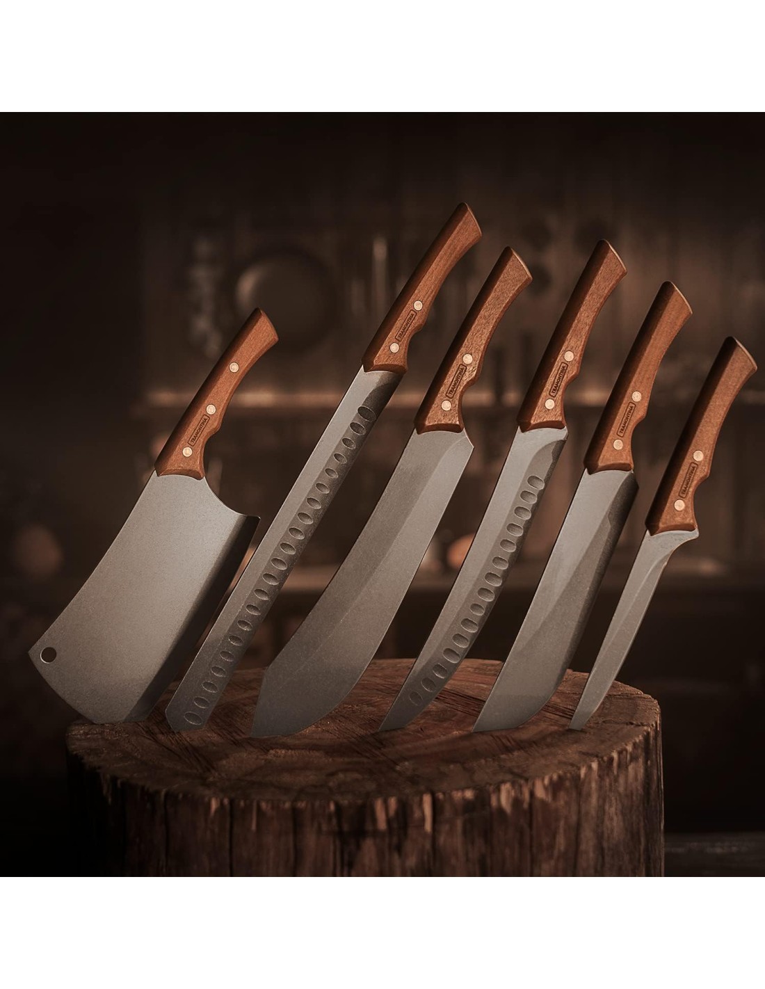 COLTELLERIA: vendita online COLTELLO DISOSSO CHURRASCO BLACK COLLECTION 15 CM MANICO IN LEGNO TRAMONTINA in offerta