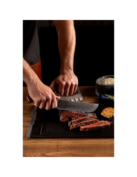COLTELLERIA: vendita online COLTELLO CARNE CHURRASCO BLACK 19,2 CM MANICO IN LEGNO TRAMONTINA in offerta