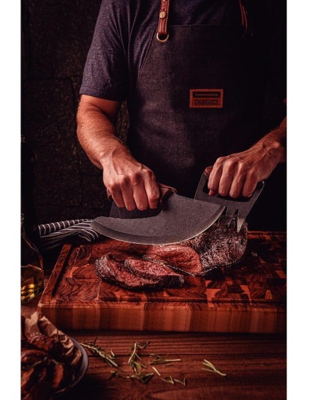 COLTELLERIA: vendita online COLTELLO MULTIUSO CHURRASCO BLACK 27 CM MANICO IN LEGNO TRAMONTINA in offerta