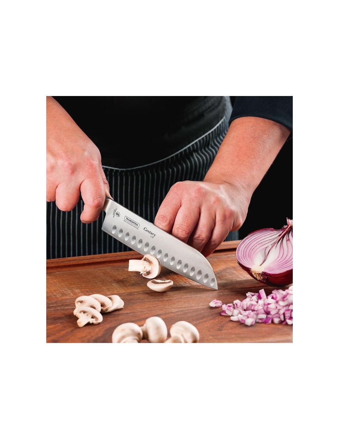 COLTELLERIA: vendita online COLTELLO SANTOKU CENTURY 18 CM MANICO IN POLICARBONATO TRAMONTINA in offerta