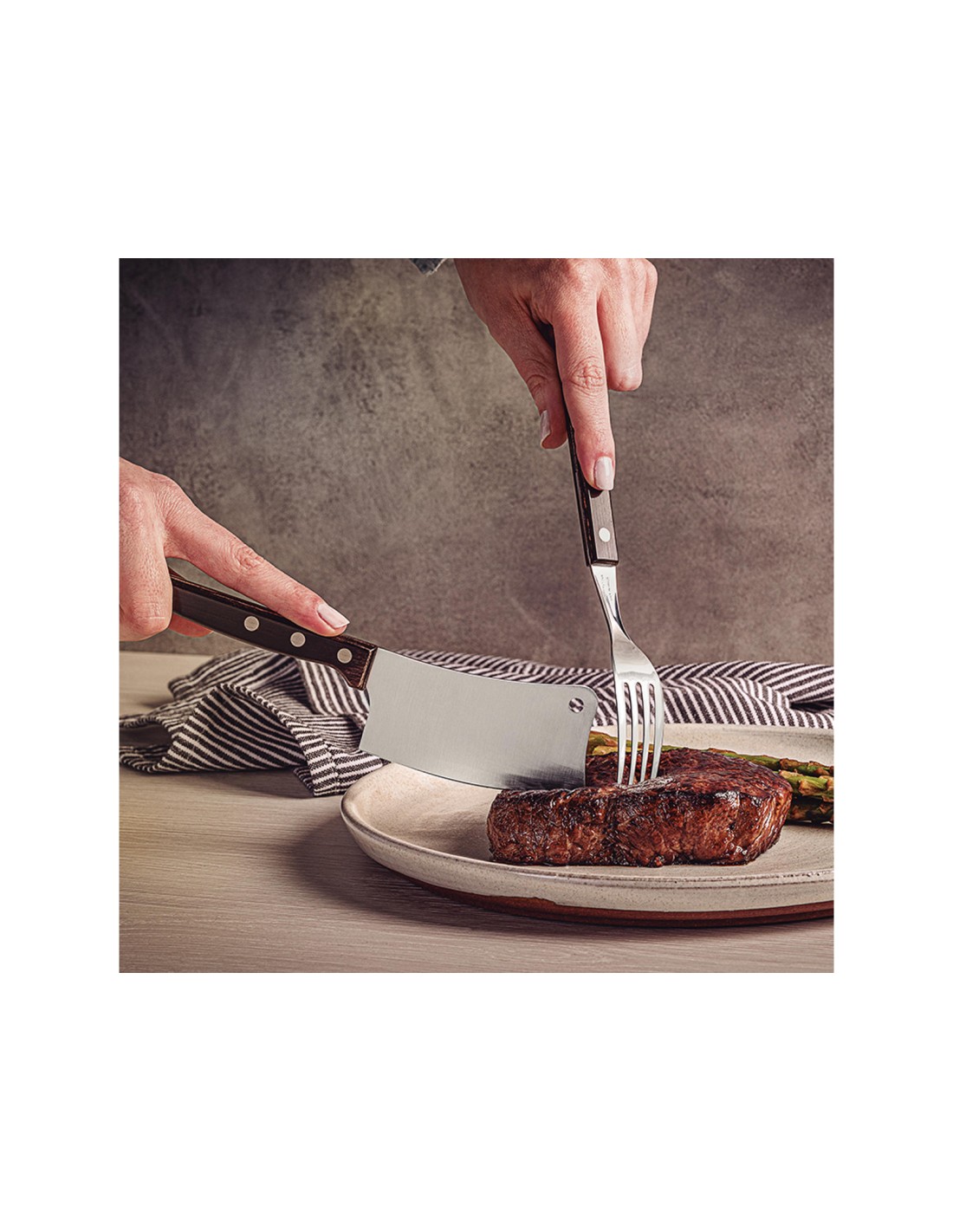 COLTELLERIA: vendita online COLTELLO FALCETTA 9 CM MANICO POLYWOOD MARRONE in offerta