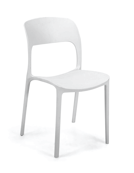 SEDIE-POLTRONE: vendita online SEDIA RISTO BIANCA IN POLIPROPILENE IMPILABILE VACCHETTI in offerta