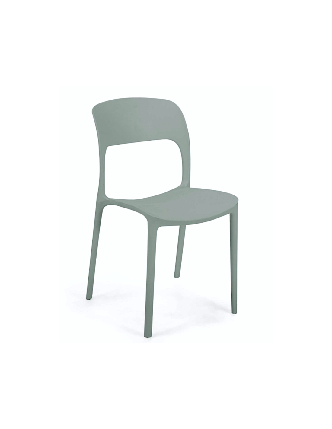 SEDIE-POLTRONE: vendita online SEDIA RISTO VERDE SALVIA IN POLIPROPILENE IMPILABILE VACCHETTI in offerta