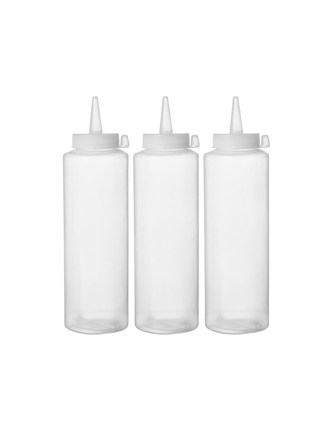 DOSATORI-DISPENSER: vendita online BOTTIGLIE DOSATRICI TRASPARENTI PZ.3 LT.0,7 MM.DIAM.70X240H in offerta